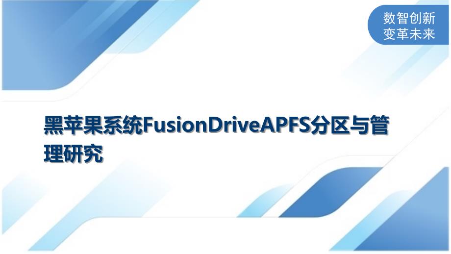 黑苹果系统FusionDriveAPFS分区与管理研究_第1页