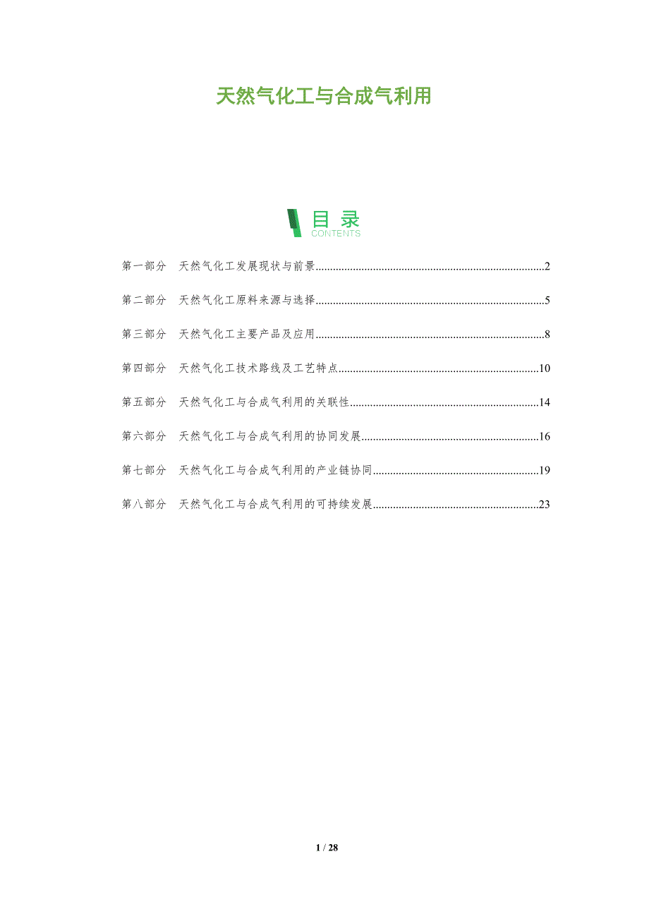 天然气化工与合成气利用_第1页