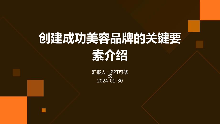 创建成功美容品牌的关键要素介绍_第1页