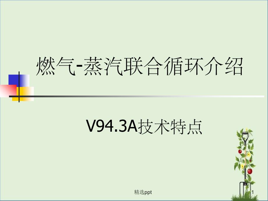 天然气发电厂 燃气蒸汽联合循环发电机组_第1页