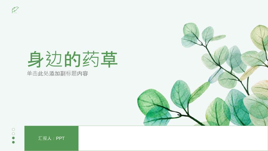 《身边的药草》课件_第1页