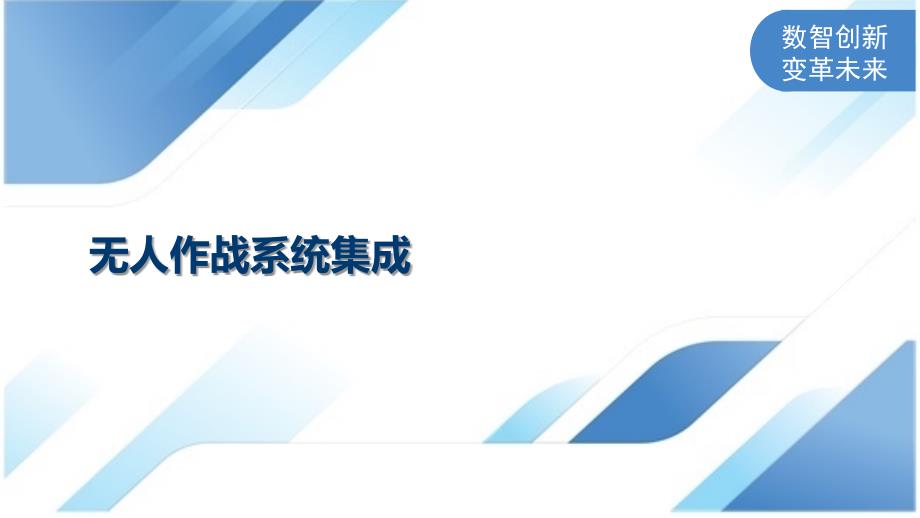 无人作战系统集成_第1页