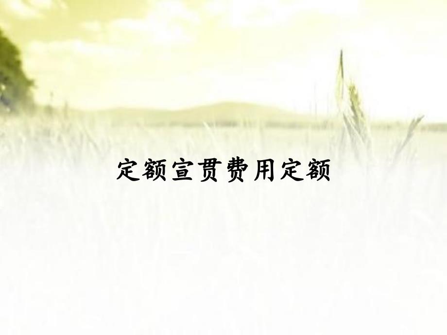 定额宣贯费用定额_第1页