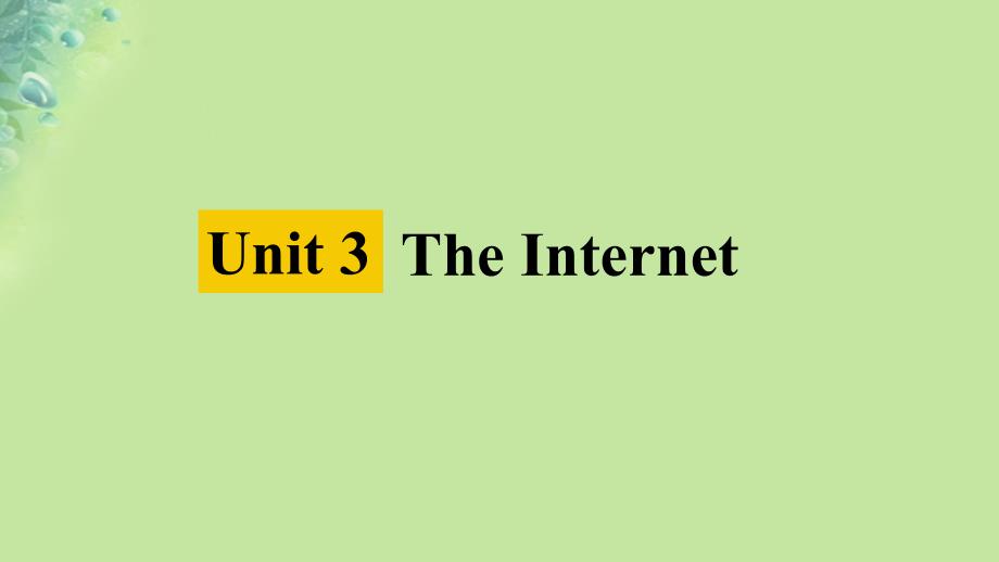 2025版高考英语一轮总复习课前默写本必修第二册Unit3TheInternet课件新人教版_第1页