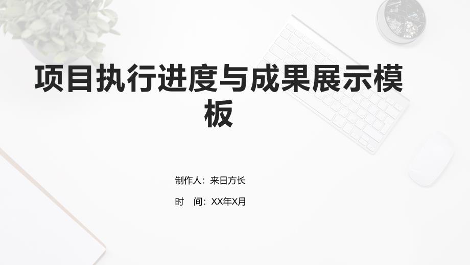 项目执行进度与成果展示模板_第1页