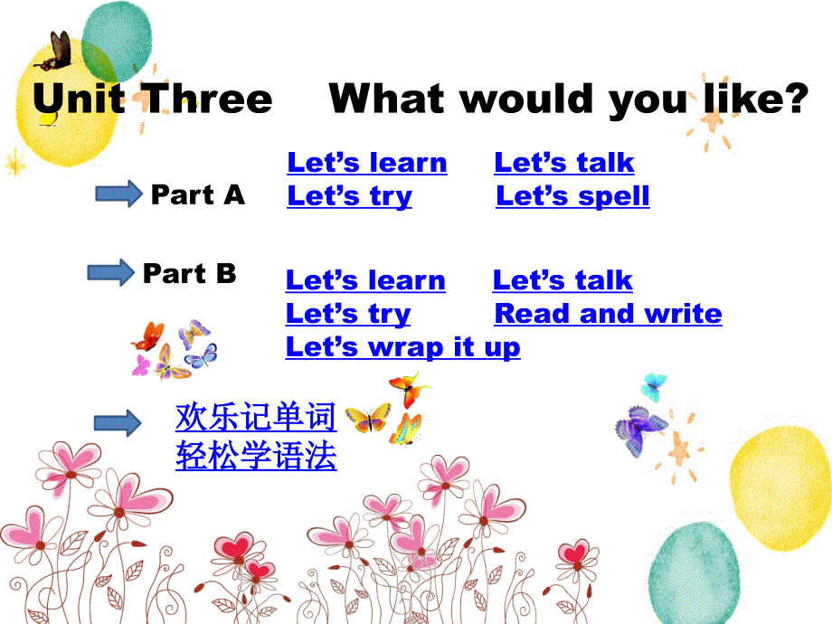英语人教PEP版五年级（上册）PEP五上Unit 3_第1页