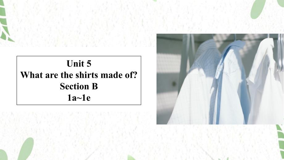 英语人教PEP版九年级（上册）Unit5+Section+B+（1a_1e）_第1页