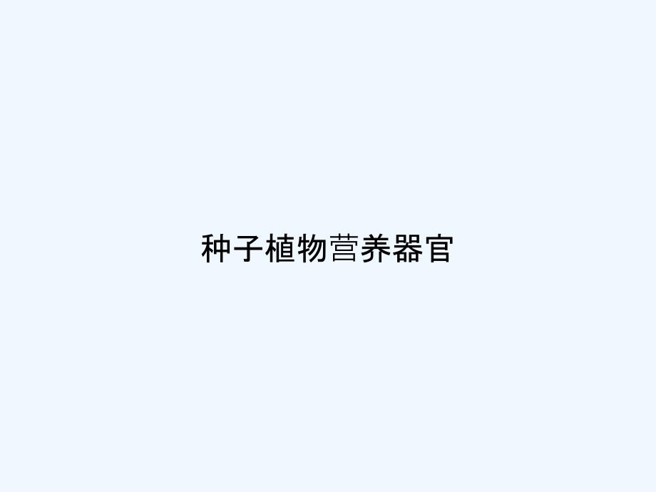 种子植物营养器官-PPT_第1页