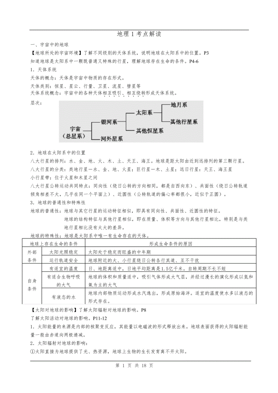 高中地理人教版必修一解读_第1页