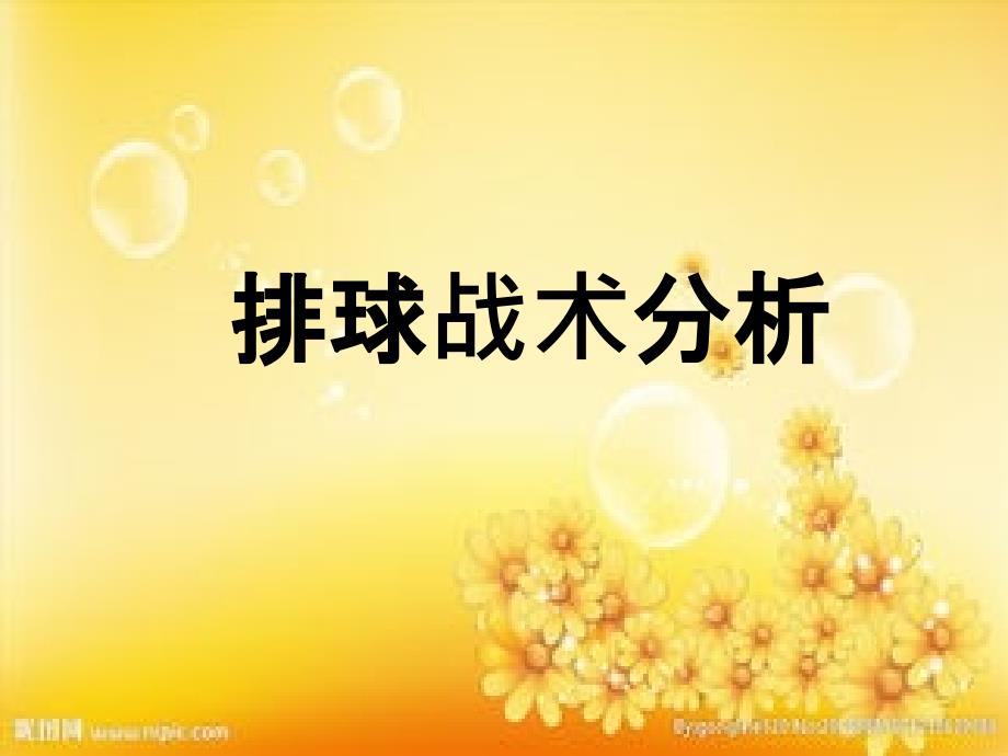 排球战术分析-PPT_第1页