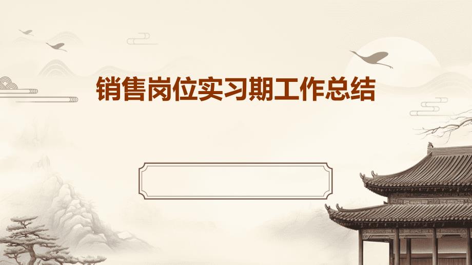 销售岗位实习期工作总结PPT_第1页