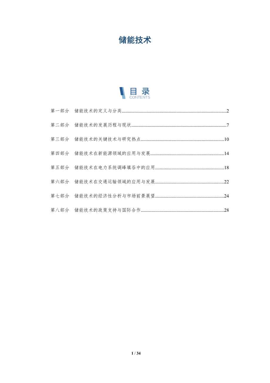 储能技术-洞察分析_第1页