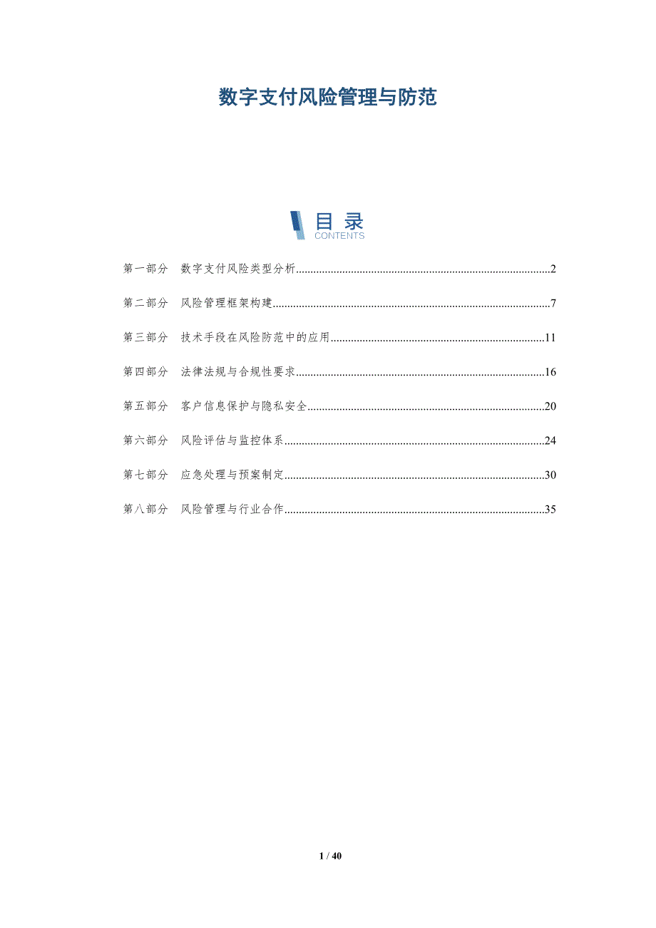 数字支付风险管理与防范-详解洞察_第1页