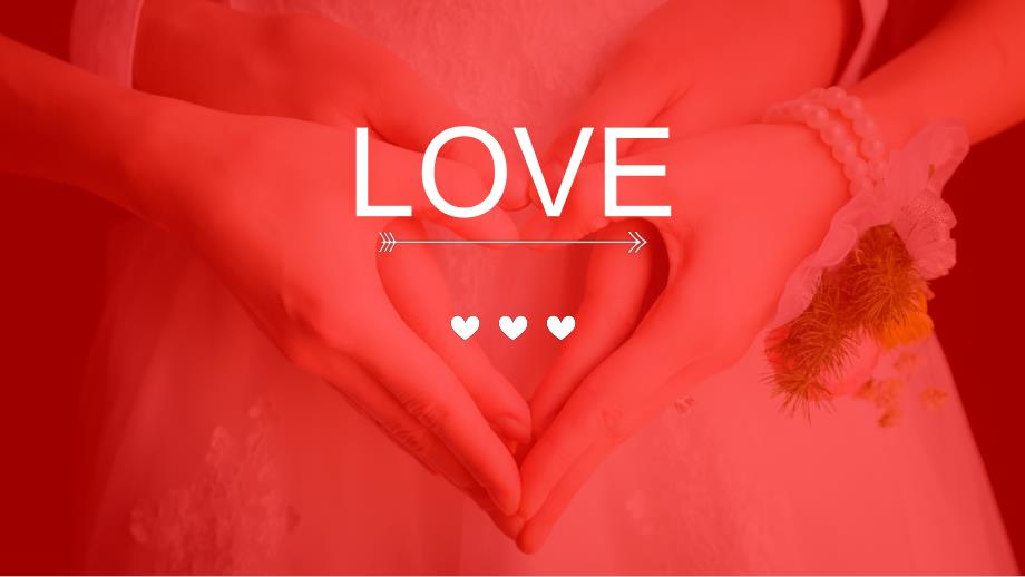 红色心形手势2025年结婚礼策划活动方案模板_第1页