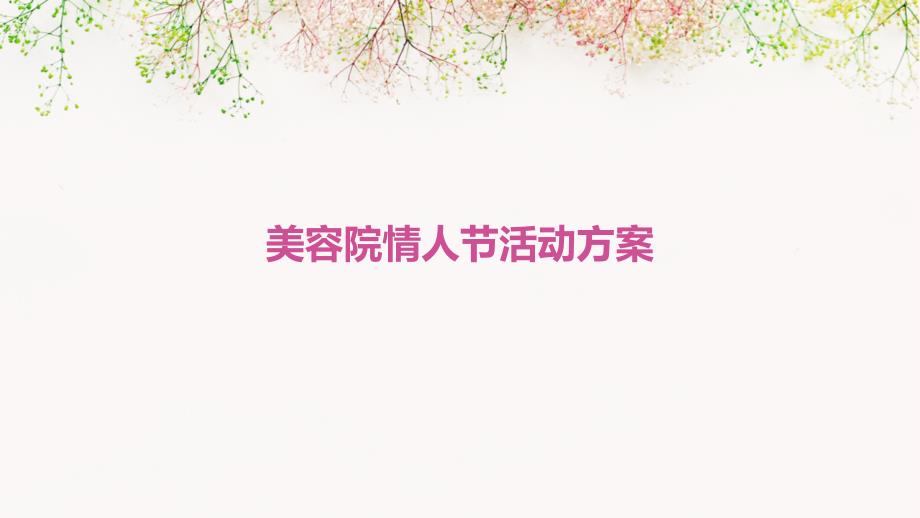 美容院情人节活动方案PPT_第1页
