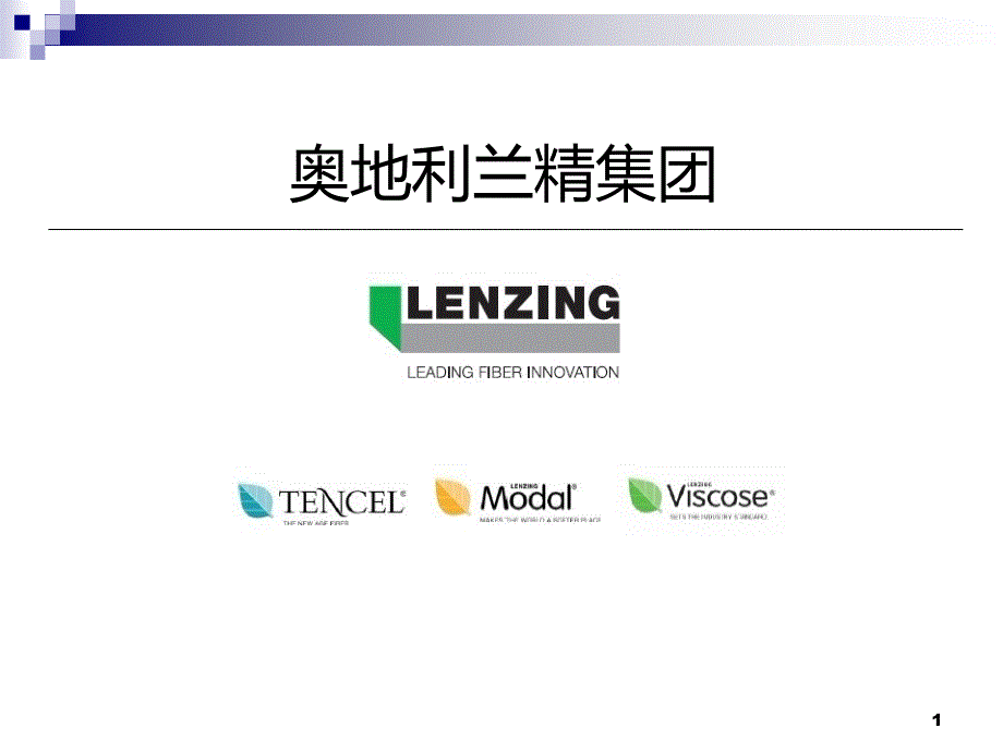 奥地利兰精集团(LenzingGroup)_第1页