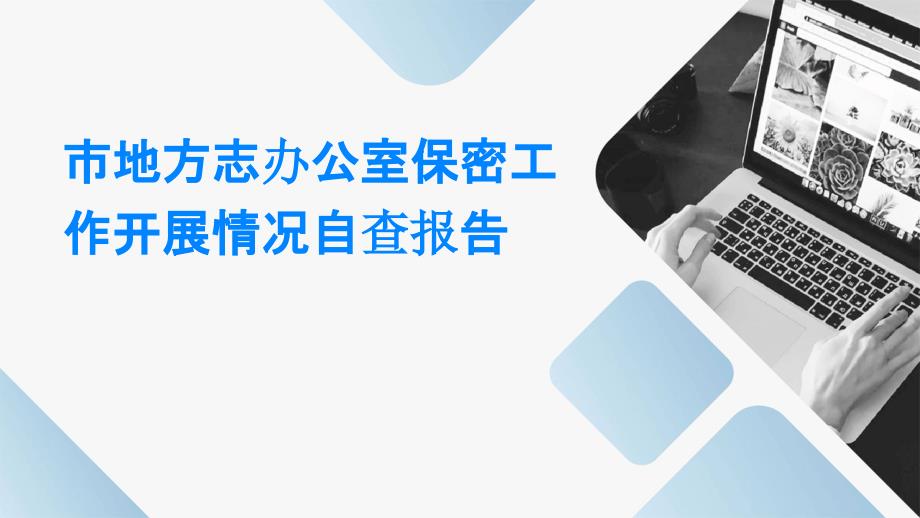 市地方志办公室保密工作开展情况自查报告PPT演稿_第1页