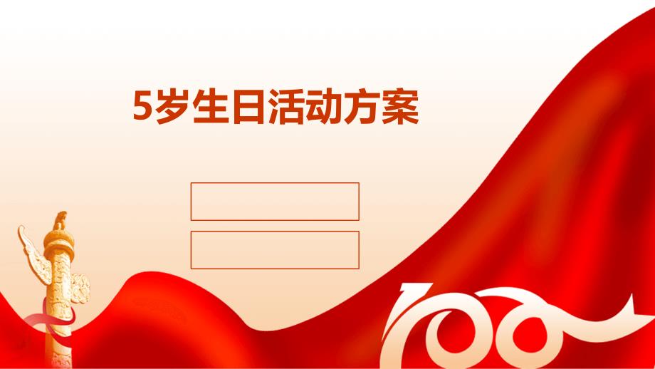 5岁生日活动方案PPT演稿_第1页