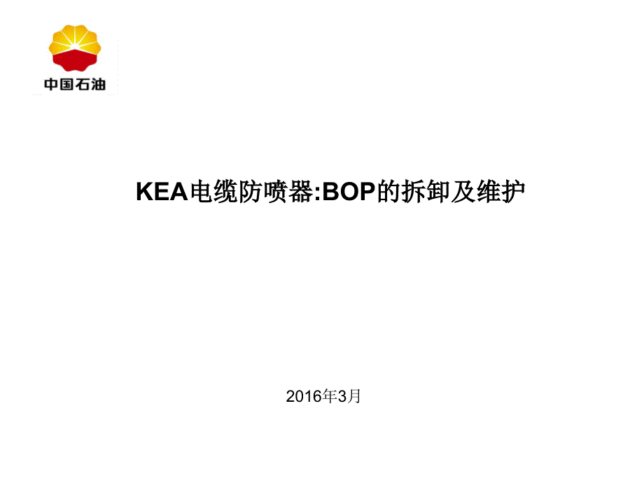 KEA电缆防喷器拆卸维护介绍综述ppt课件_第1页