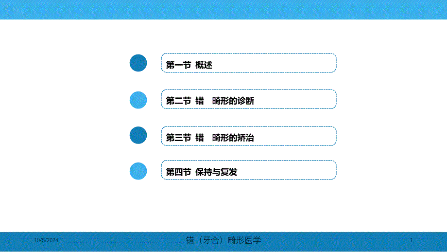错(牙合)畸形医学培训课件_第1页