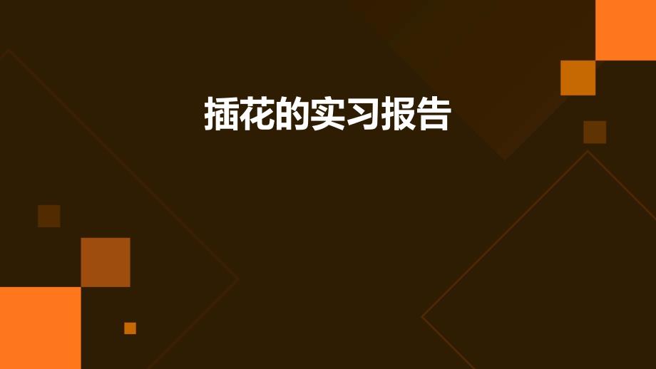 插花的实习报告PPT_第1页