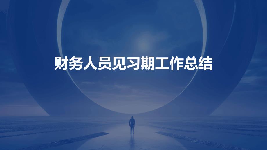财务人员见习期工作总结PPT_第1页