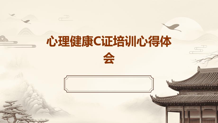 心理健康C证培训心得体会PPT_第1页
