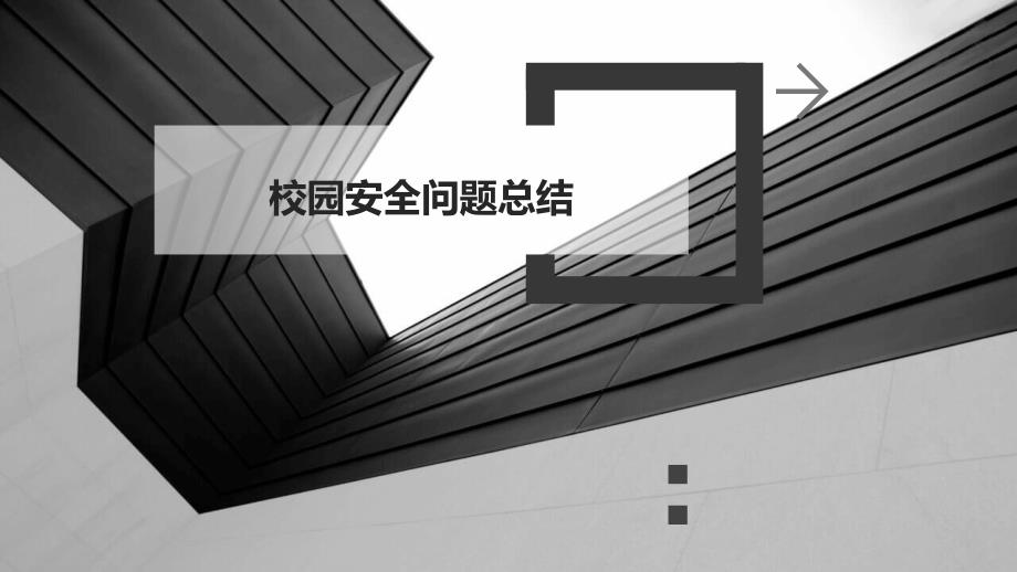 校园安全问题总结PPT演稿_第1页