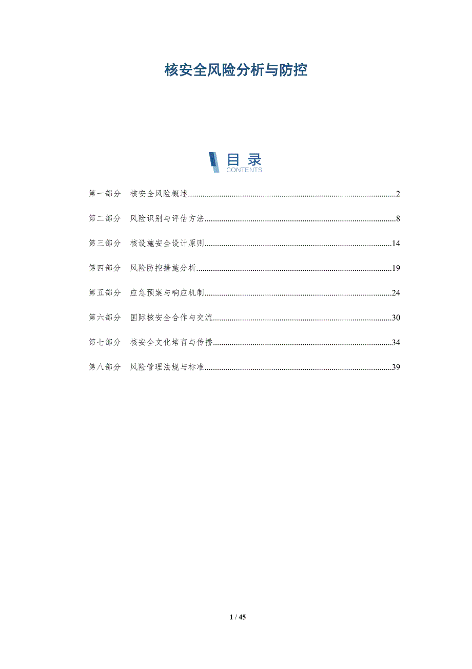 核安全风险分析与防控-全面剖析_第1页