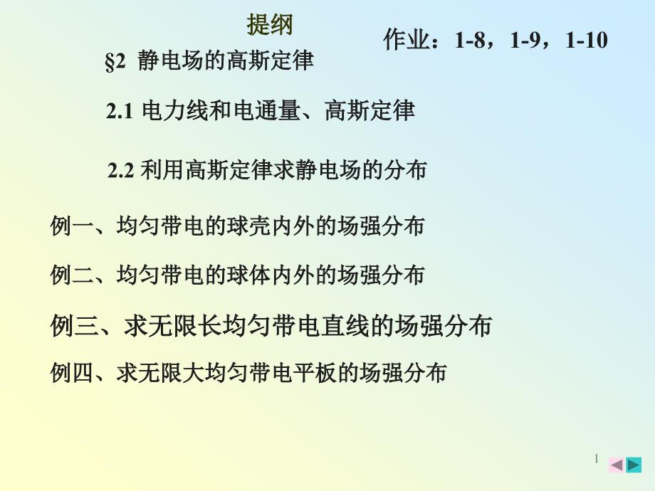 电力线和电通量_第1页
