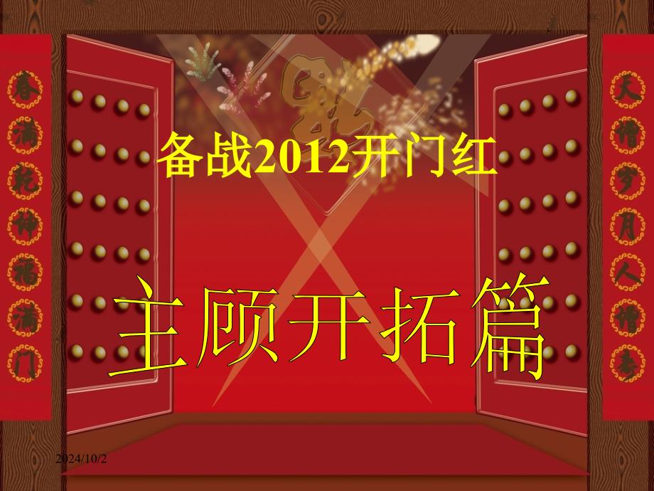 保险公司开门红早会分享培训模板课件演示文档资料—主顾开拓技巧话术_第1页