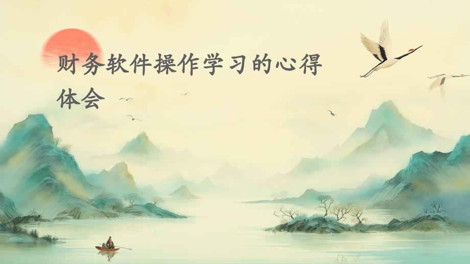 财务软件操作学习的心得体会_第1页