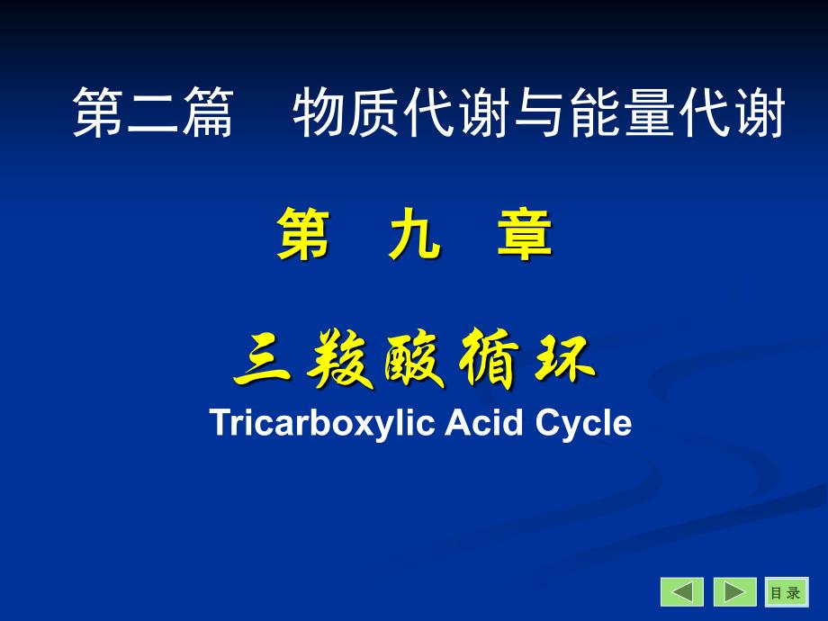 三羧酸循环专题知识_第1页