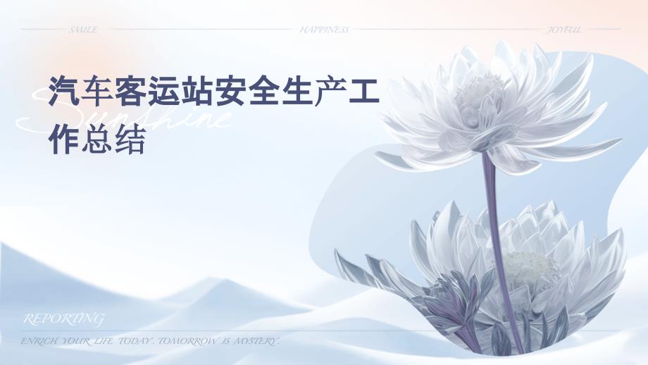 汽车客运站安全生产工作总结ppt_第1页