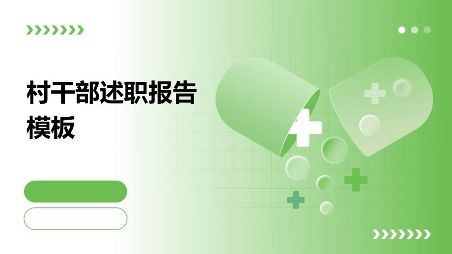 村干部述职报告模板ppt_第1页