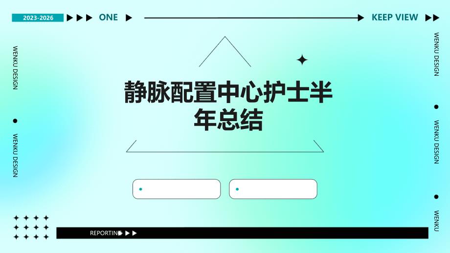 静脉配置中心护士半年总结ppt_第1页