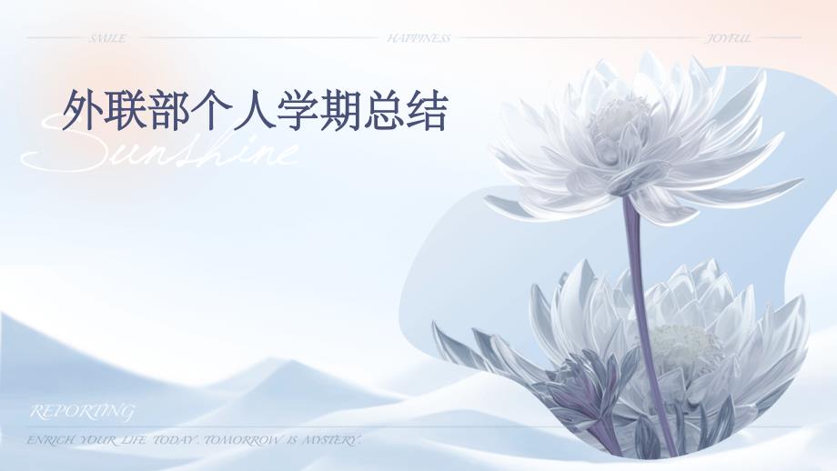 外联部个人学期总结ppt_第1页