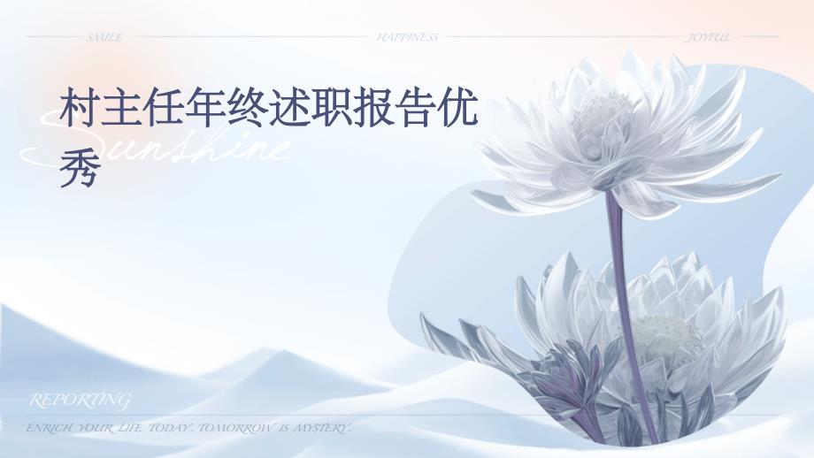 村主任年终述职报告优秀ppt_第1页