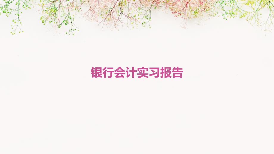 银行会计实习报告ppt_第1页