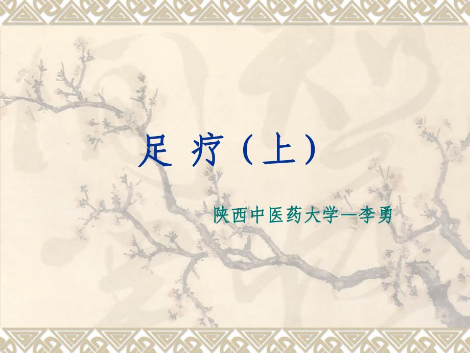 医学足疗(上)-基础知识_第1页