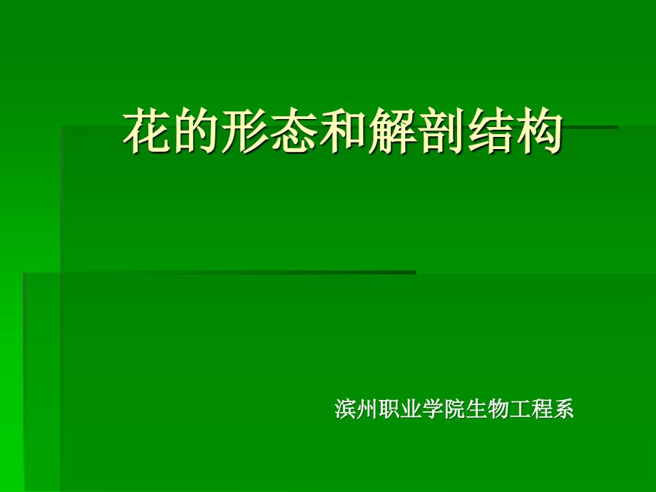 花的形态和解剖结构_第1页