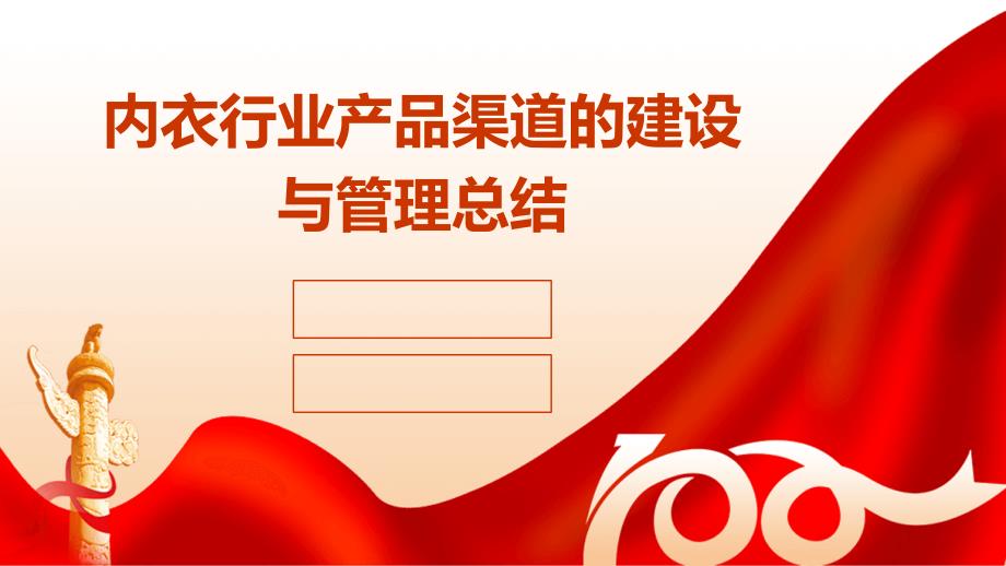 内衣行业产品渠道的建设与管理总结ppt_第1页