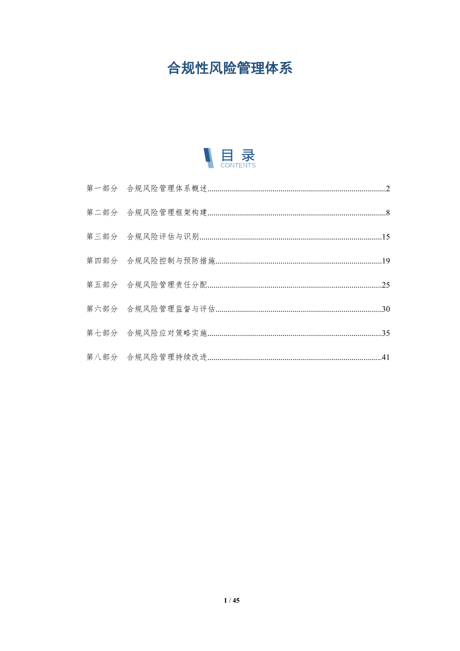 合规性风险管理体系-详解洞察_第1页