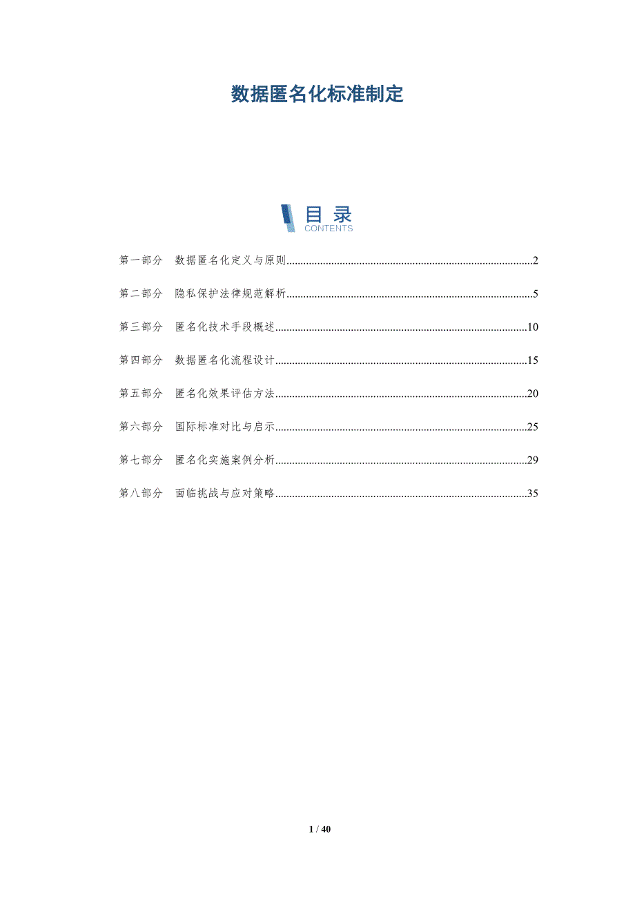 数据匿名化标准制定-详解洞察_第1页