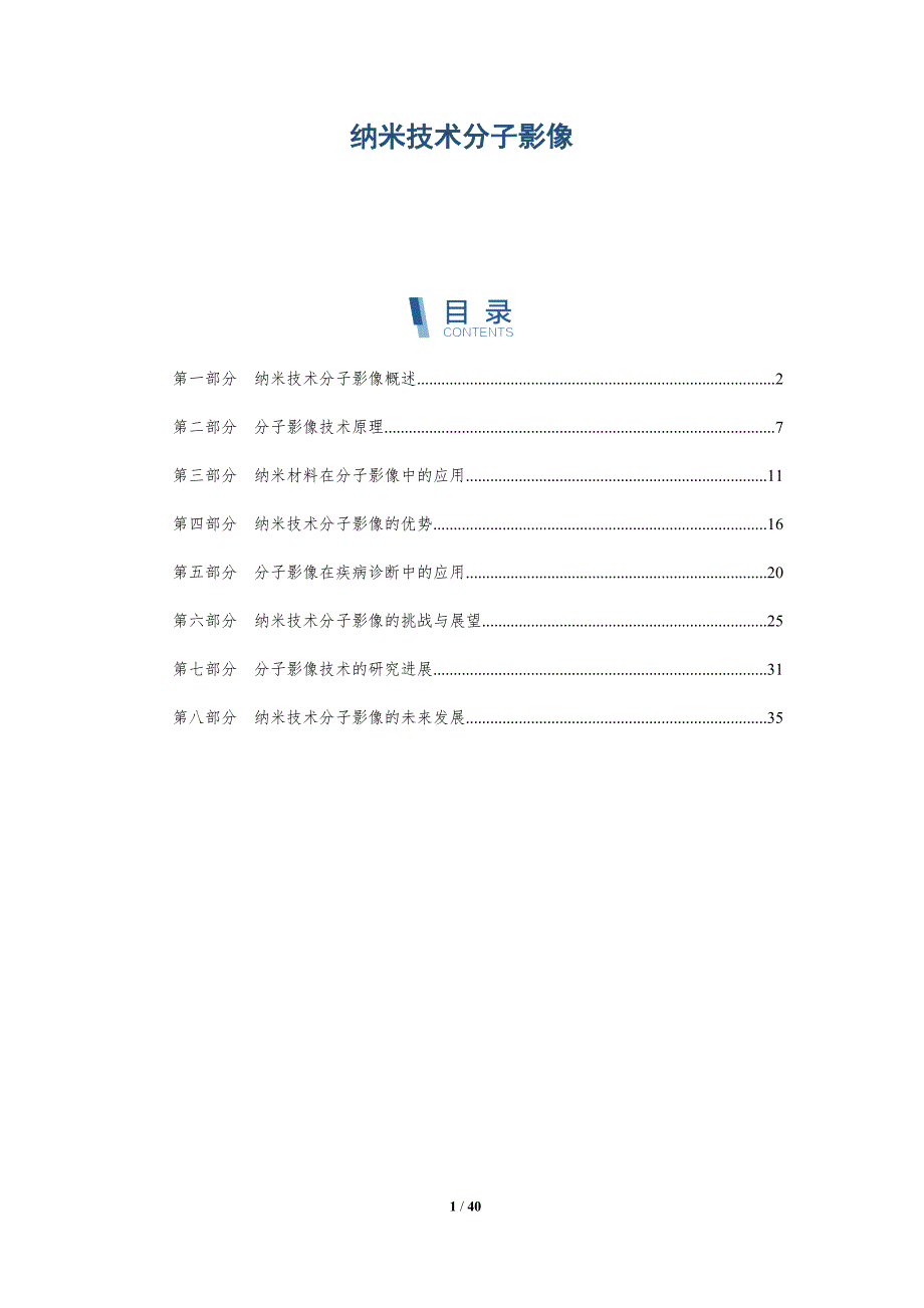 纳米技术分子影像-详解洞察_第1页