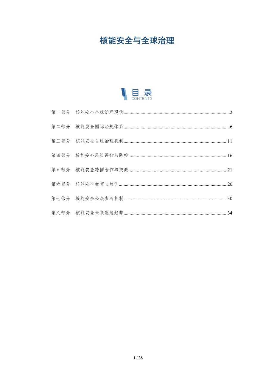 核能安全与全球治理-详解洞察_第1页