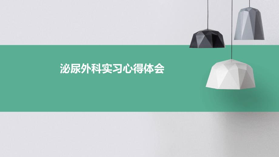 泌尿外科实习心得体会PPT_第1页