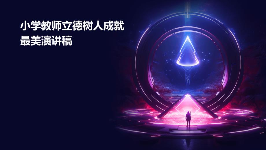 小学教师立德树人成就最美演讲稿PPT_第1页