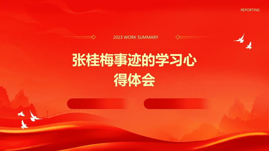 张桂梅事迹的学习心得体会PPT_第1页