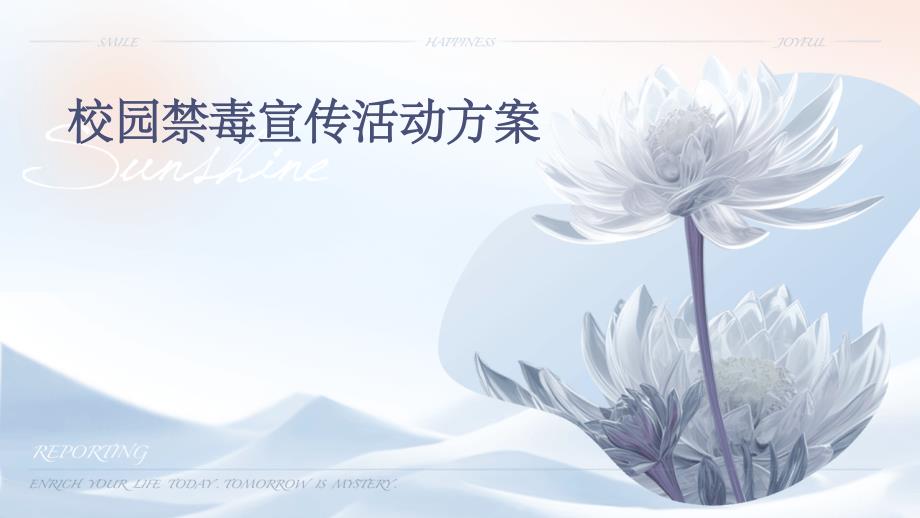 校园禁毒宣传活动方案PPT_第1页